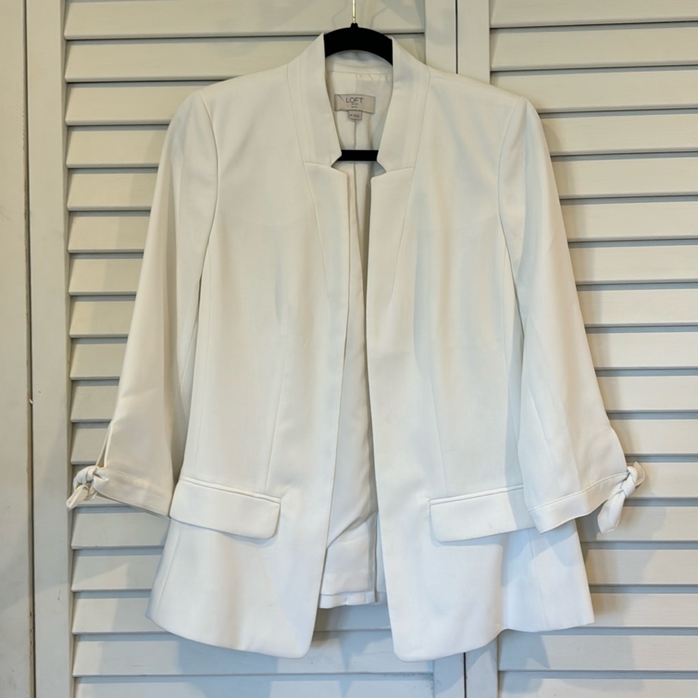 LOFT Outlet White Blazer